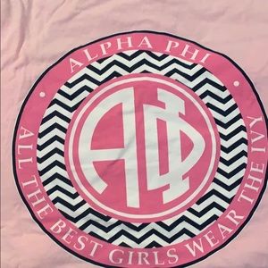 Long sleeve alpha phi comfort colors shirt